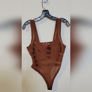 Akira Bandage Copper bodysuit sz XL